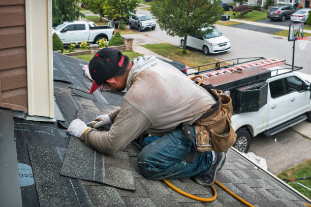 Professional Flat Roof Repair technician working in Jones Mills, PA